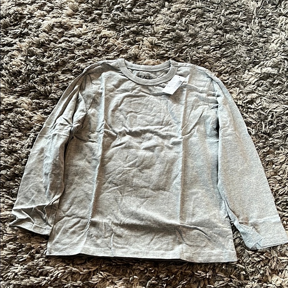 Children’s Place Kids’ Long Sleeve Gray Shirt